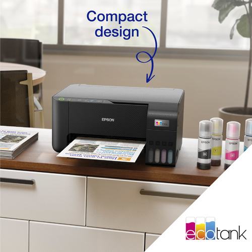 Epson EcoTank ET-2862, Inkjet, Colour printing, 5760 x 1440 DPI, A4, Direct printing, Black