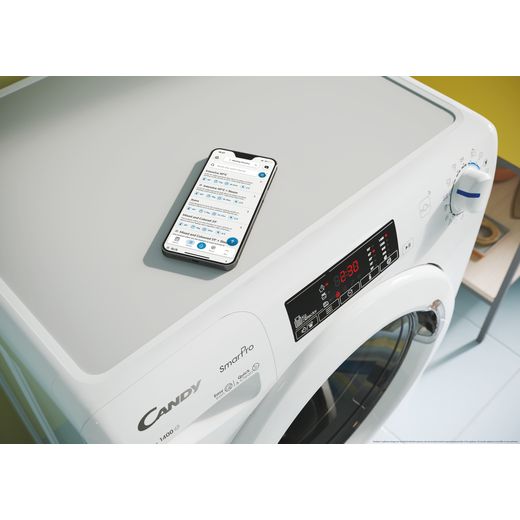 Candy Smart Pro CH2103DW4/1-80 10kg Washing Machine with 1200 rpm - White - B Rated