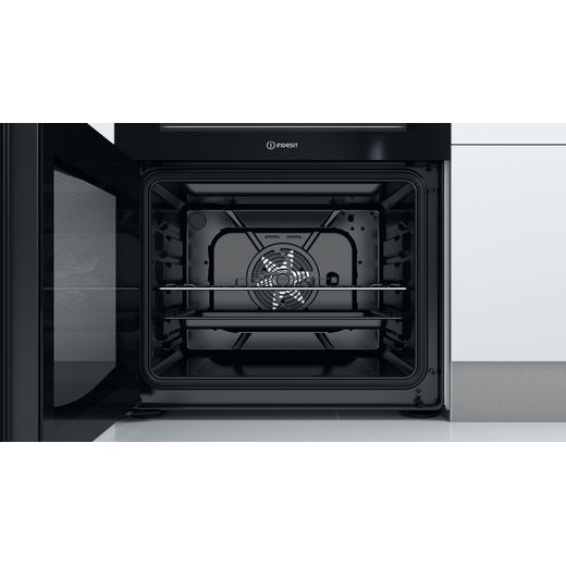 Indesit 60cm Electric Cooker with Ceramic Hob - White - A/A Rated