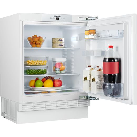 Hisense RUL178D4AWE Integrated Under Counter 82cm High Fridge - Fixed Door Fixing Kit - White - E Rated