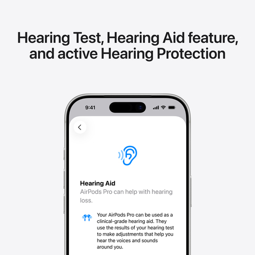Apple AirPods Pro (3rd generation) , True Wireless Stereo (TWS), Calls/Music/Sport/Everyday, Headset, White