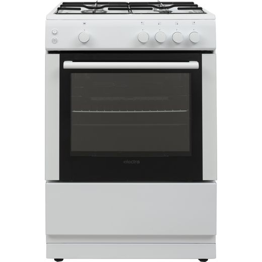 Electra 60cm Gas Cooker - White - A Rated