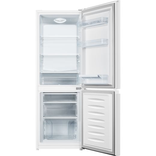 Fridgemaster MC50165E 143cm High 60/40 Small Fridge Freezer - White - E Rated