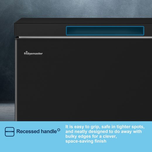 Fridgemaster MCF100EB Chest Freezer - Black