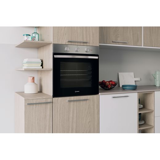 Indesit IO 232H X UK Built In Electric Single Oven - Stainless Steel - A Rated