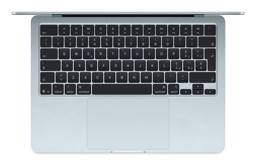 Apple MacBook Air 13-inch : M4 chip with 10-core CPU and 8-core GPU, 16GB, 256GB SSD - Sky Blue, Apple M, 34.5 cm (13.6