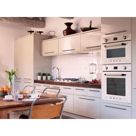 Smeg Victoria AOSF6905G Built In Single Oven & Gas Hob - Cream