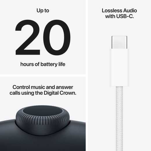 Apple AirPods Max 2 with Active Noise Cancelling - Midnight