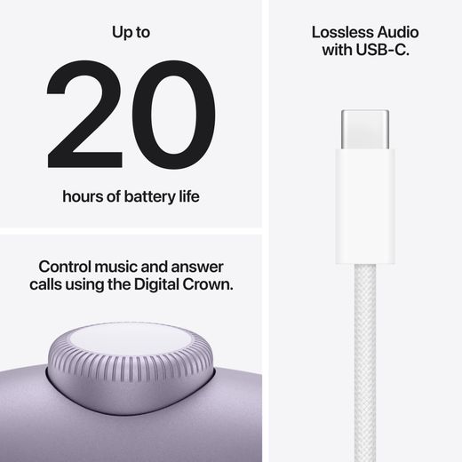 Apple AirPods Max 2 with Active Noise Cancelling - Purple
