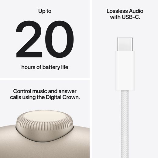 Apple AirPods Max 2 with Active Noise Cancelling - Starlight