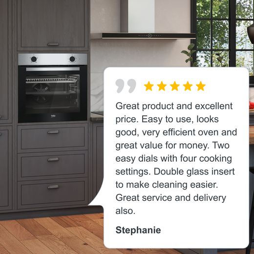 Beko RecycledNet® Built In Electric Single Oven - Stainless Steel - A Rated