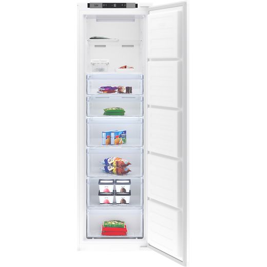 Beko BFFD4577 Built In Upright Freezer - White