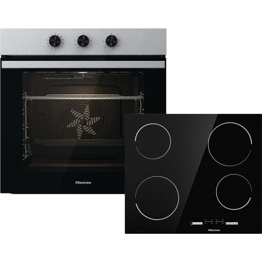 Hisense BI6061CXUK Built In Electric Single Oven and Ceramic Hob Pack - A Rated