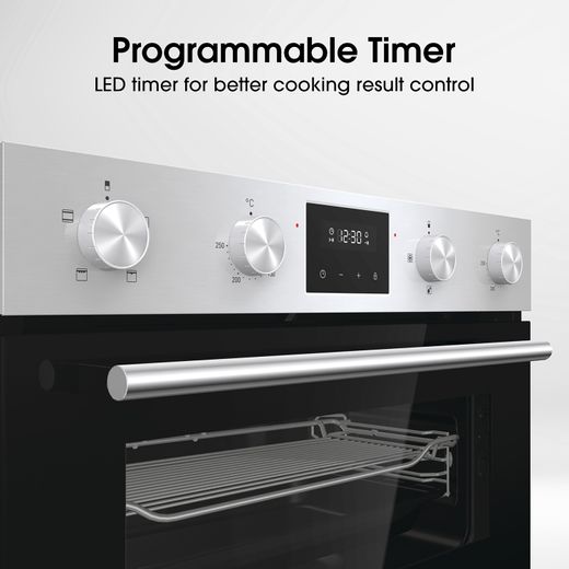 Hisense Built In Electric Double Oven - Stainless Steel - A/A Rated