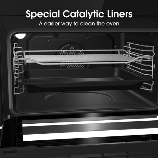 Hisense Built In Electric Double Oven - Stainless Steel - A/A Rated