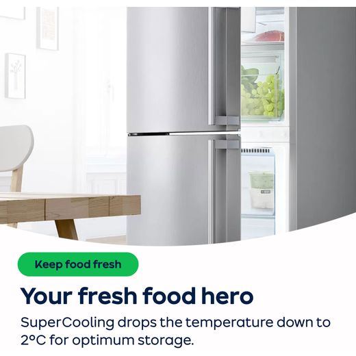 Bosch Series 4 KSV36VWEPG 186cm High Fridge - White - E Rated