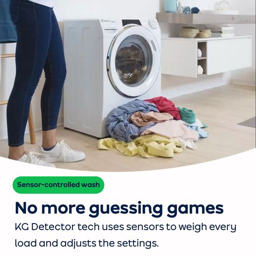 Candy Smart Pro CH2103DW4/1-80 10kg Washing Machine with 1200 rpm - White - B Rated