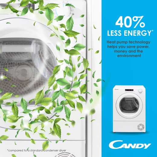 Candy Smart CSEH8A2LE Heat Pump Tumble Dryer - White