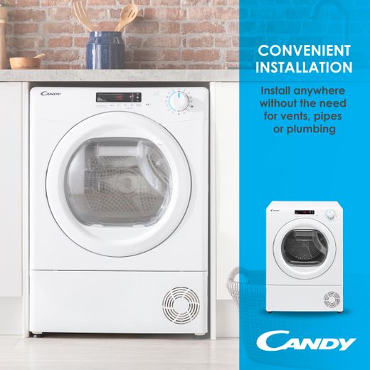 Candy Smart CSEH8A2LE Heat Pump Tumble Dryer - White