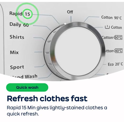 Electra WA1449CT1W 7kg Washing Machine with 1400 rpm - White - A Rated