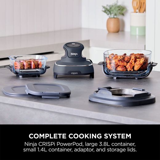 Ninja CRISPi 4-in-1 Portable Glass FN101UKGY Air Fryer - Cyber Space