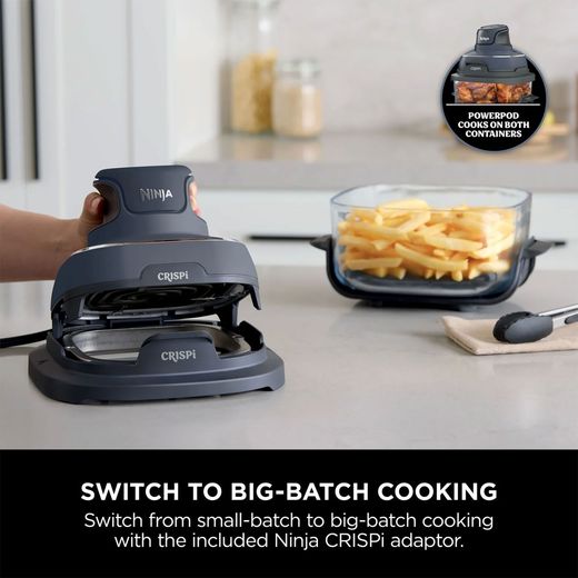 Ninja CRISPi 4-in-1 Portable Glass FN101UKGY Air Fryer - Cyber Space