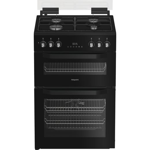 Hotpoint HDD6GDC2B1 Freestanding Dual Fuel Cooker - Black