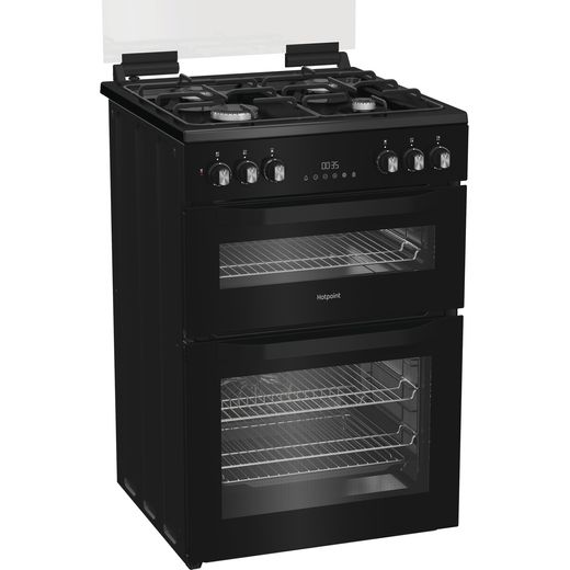 Hotpoint HDD6GDC2B1 Freestanding Dual Fuel Cooker - Black