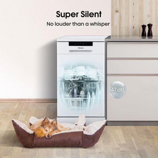 Hisense HS523E15WUK Slimline Dishwasher - White
