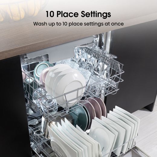 Hisense Slimline Dishwasher - Stainless Steel - E Rated