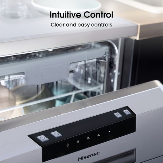 Hisense Slimline Dishwasher - Stainless Steel - E Rated