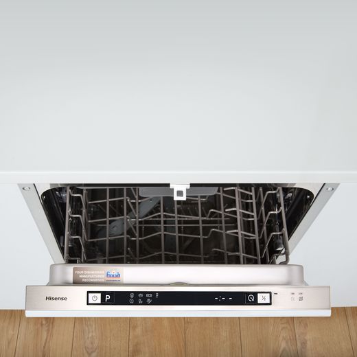 Hisense Fully Integrated Slimline Dishwasher - Silver Control Panel with Fixed Door Fixing Kit - E Rated