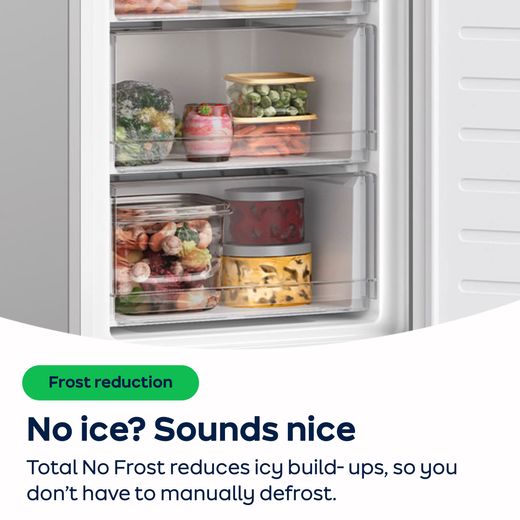 Candy Freestanding 181cm High E Rated 50/50 Fridge Freezer - White - CCH1T518EWK-1