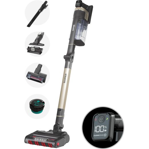 Shark Stratos with Anti-Hair Wrap Plus & Clean Sense IQ IZ400UKT Cordless Vacuum Cleaner - Charcoal Grey / Copper