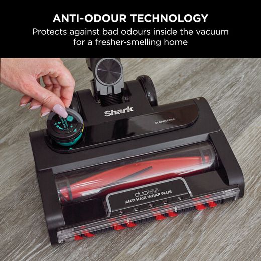 Shark Stratos with Anti-Hair Wrap Plus & Clean Sense IQ IZ400UKT Cordless Vacuum Cleaner - Charcoal Grey / Copper