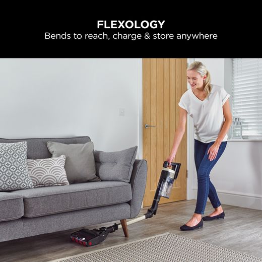 Shark Stratos with Anti-Hair Wrap Plus & Clean Sense IQ IZ400UKT Cordless Vacuum Cleaner - Charcoal Grey / Copper