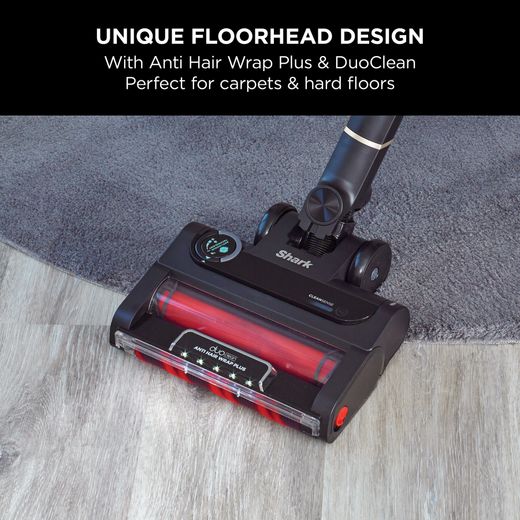 Shark Stratos with Anti-Hair Wrap Plus & Clean Sense IQ IZ400UKT Cordless Vacuum Cleaner - Charcoal Grey / Copper