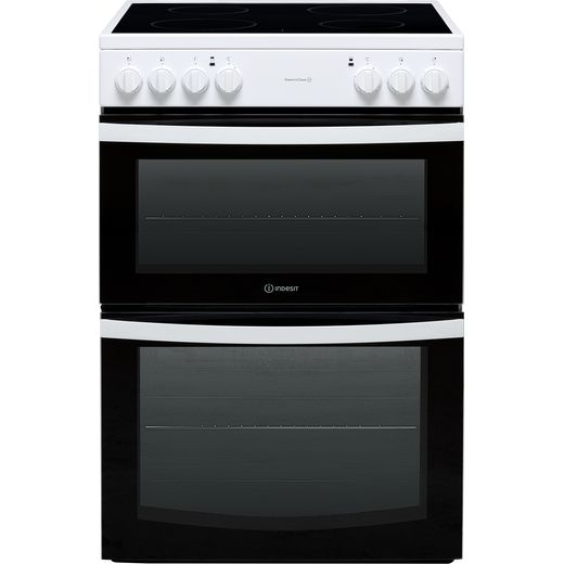 Indesit 60cm Electric Cooker with Ceramic Hob - White - A/A Rated