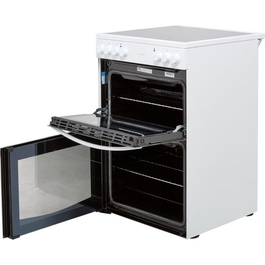 Indesit 60cm Electric Cooker with Ceramic Hob - White - A/A Rated