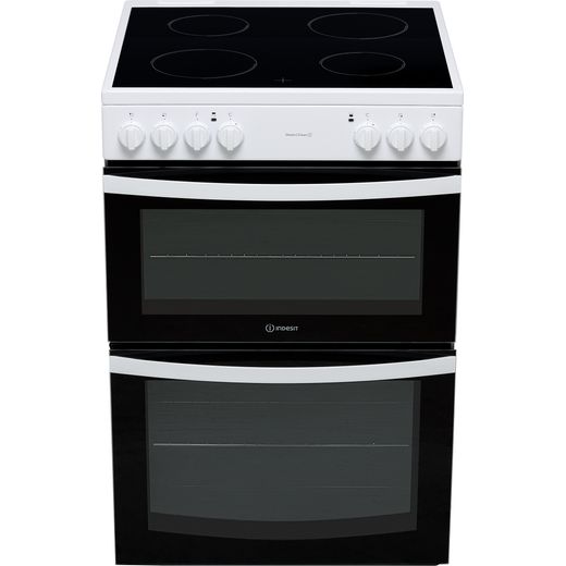 Indesit 60cm Electric Cooker with Ceramic Hob - White - A/A Rated
