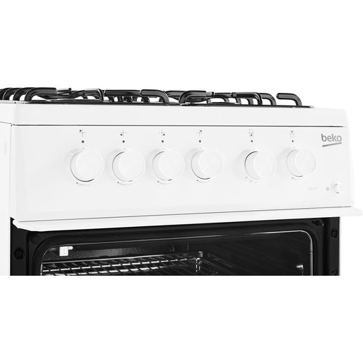 Beko 50cm Gas Cooker - White - A+ Rated