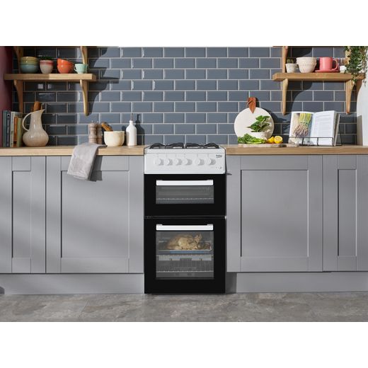 Beko 50cm Gas Cooker - White - A+ Rated