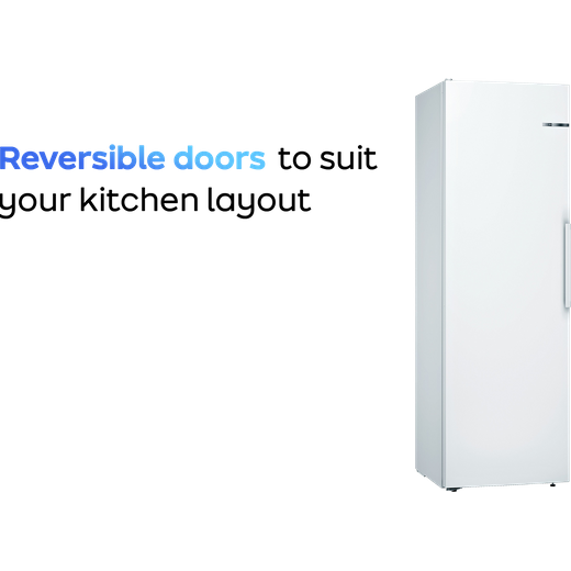 Bosch Series 4 KSV36VWEPG 186cm High Fridge - White - E Rated