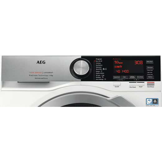 AEG UniversalDose L7FEC946U 9kg Washing Machine with 1400 rpm - White - A Rated