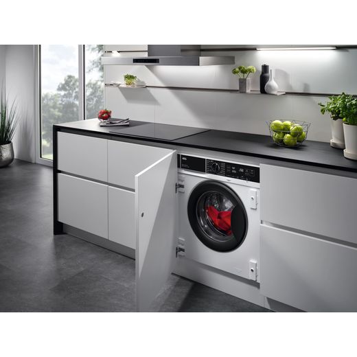 AEG 7000 Series L7WC84636BI Built In Washer Dryer - White