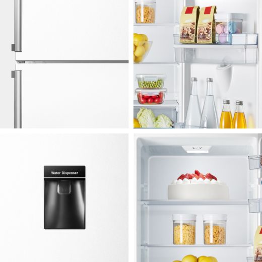Fridgemaster Freestanding 180cm High E Rated 70/30 Fridge Freezer - White - MC55265DE