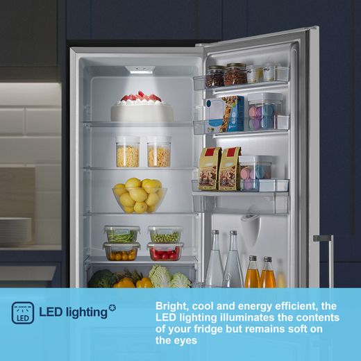 Fridgemaster Freestanding 180cm High E Rated 70/30 Fridge Freezer - White - MC55265DE