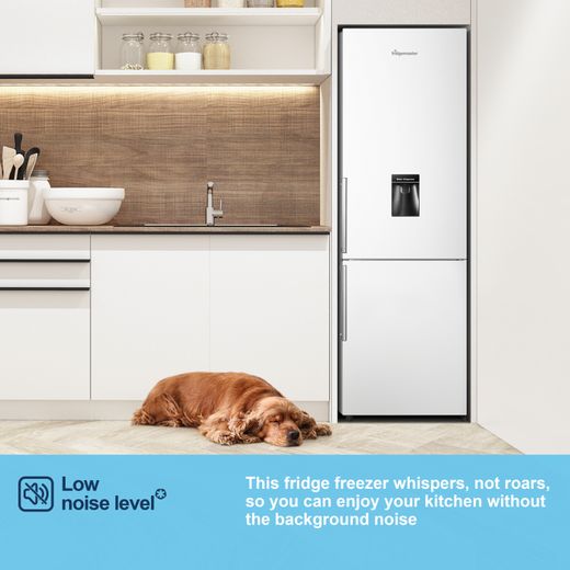 Fridgemaster Freestanding 180cm High E Rated 70/30 Fridge Freezer - White - MC55265DE
