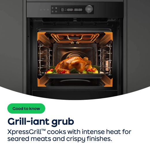 Midea Xpress MBO65M40M04E-SS Built In Electric Single Oven - Stainless Steel - A Rated