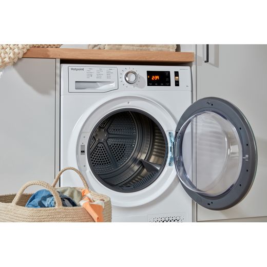 Hotpoint ActiveCare NTM1182XBUK 8Kg Heat Pump Tumble Dryer - White - A++ Rated